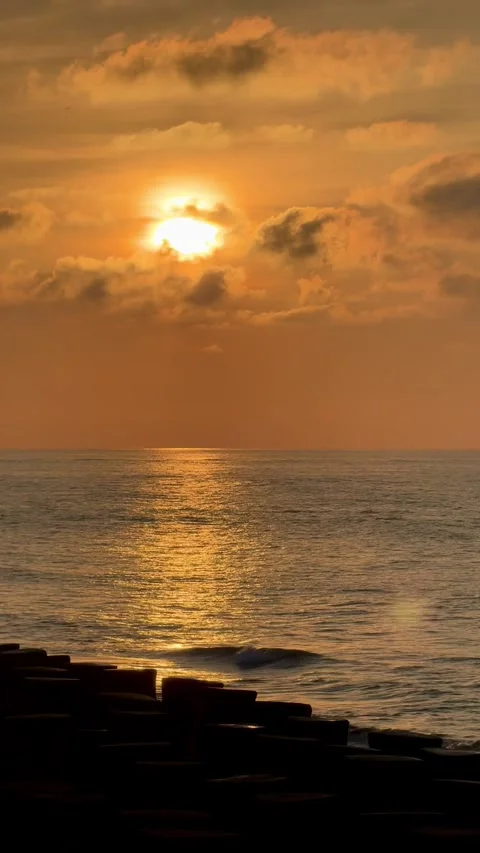 Ocean Sunset View Stock Footage 320769626