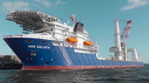 Ocean Support Vessel Video stock 60216554