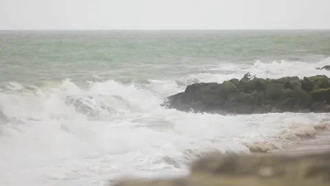 Ocean surf and coast Stock Footage 94487011