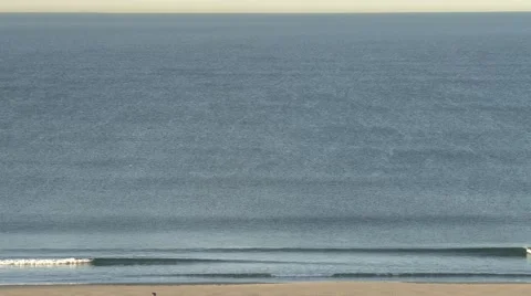 Ocean surf from bluff Stock Footage 956922