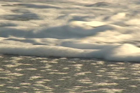 OCEAN SURF CLOSEUP Stock Footage 125179