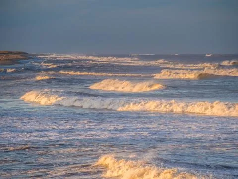 Ocean surf at sandy beach Foto stock