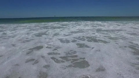Ocean Surf at Siesta Key, Florida Stock Footage