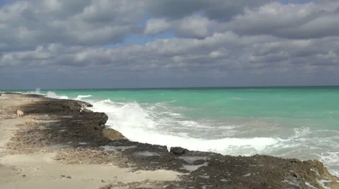 Ocean surf before the storm Stock Footage 53649941