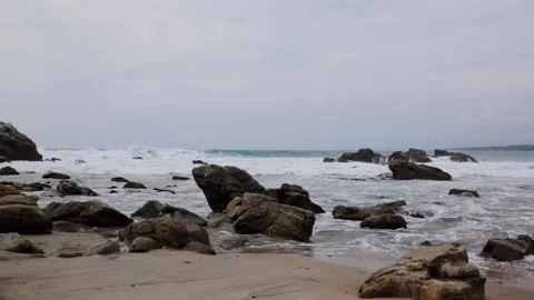 Ocean, surf, wind, waves Stock Footage 207083189