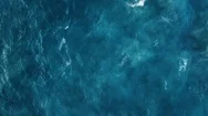 Ocean Surface Aerial View, Sea Water Texture Background By Drone Stock Footage