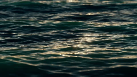 Ocean surface with beautiful sun reflections. Looping video. Stock Footage 152623338