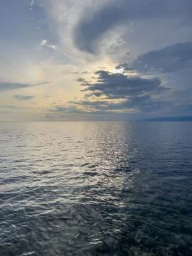 Ocean Surface With Sun Reflection Fotos Stock