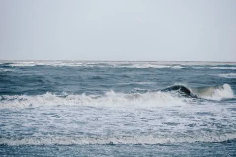 Ocean surface wave seamless. Underwater cartoon liquid pattern river and sea  Stock Photos