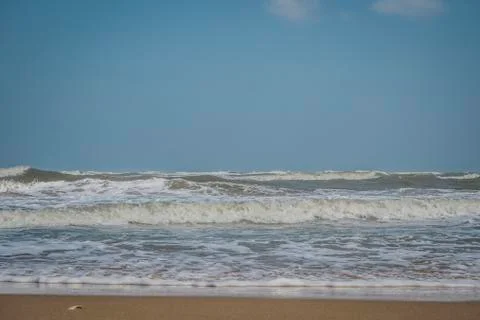 Ocean surface wave seamless. Underwater cartoon liquid pattern river and sea  스톡 사진