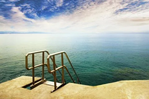 Ocean swimpool Stock Photos