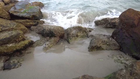 Ocean in Tarifa, Spain Stock Footage 166750914