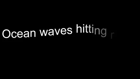 Ocean text animation on black background ideal for intro or lower third design Stock Footage 322183107