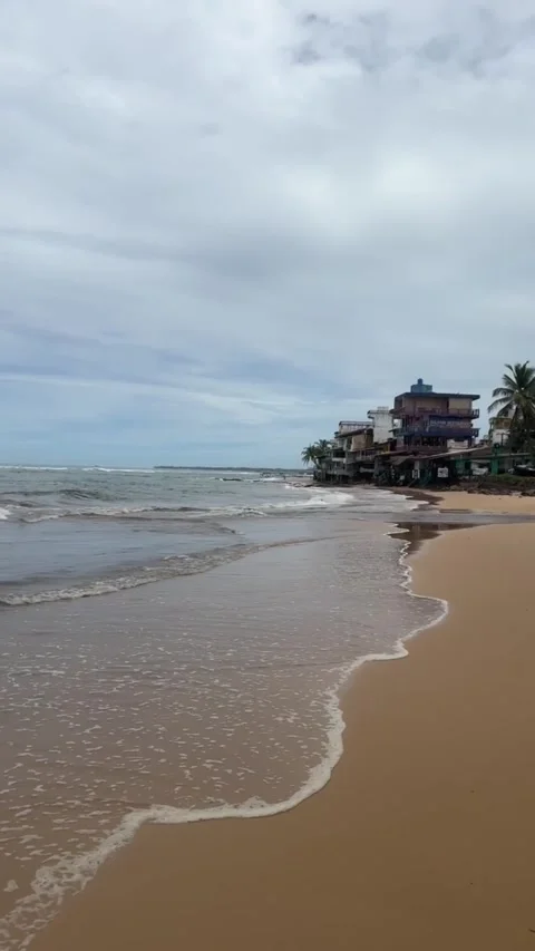 The Ocean Before The Tide Stock Footage 253713926