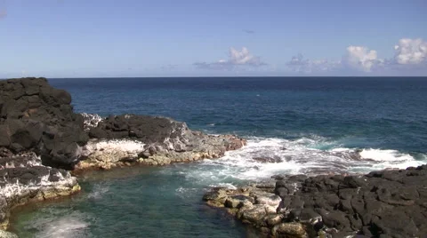 Ocean Tide Pool Stock Footage 6733796