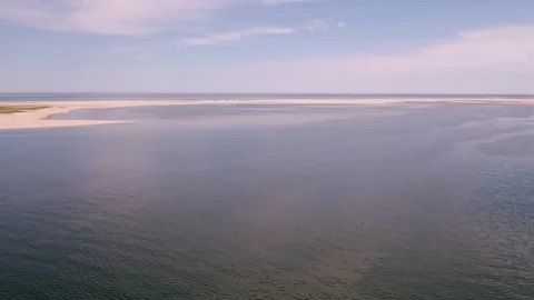 Ocean tilt to Horizon Stock Footage 90059301