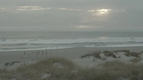 Ocean time lapse cloudy sunrise Stock Footage 171147343