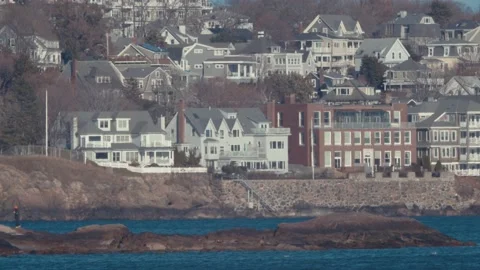 Ocean Town Stock-Footage 166000595