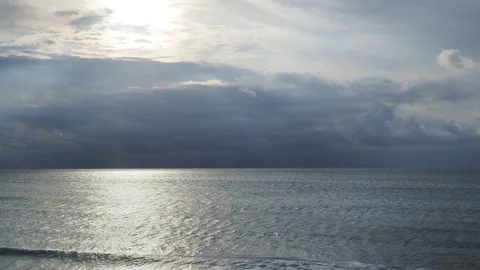 OCEAN TRACKING SHOT Video stock 297858633