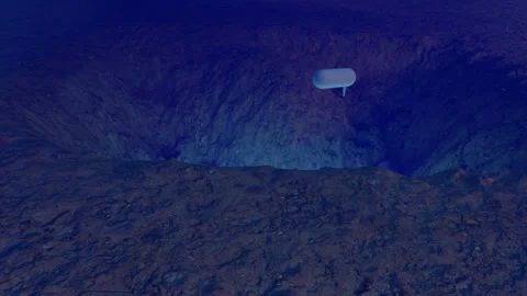 Ocean Trench UAP Stock Footage 254844813