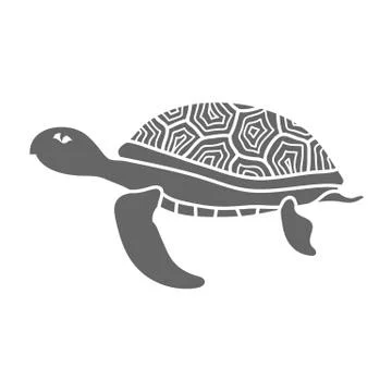 Ocean Turtle Icon Stock Illustration