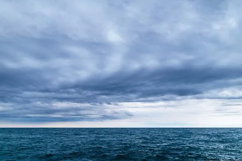 Ocean Under Cloudy Sky Stock Photos