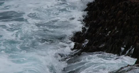 Ocean Undertow with waves Clip0823 Stock Footage 228898712