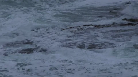 Ocean Undertow with waves Clip1117 Stock Footage 194658060