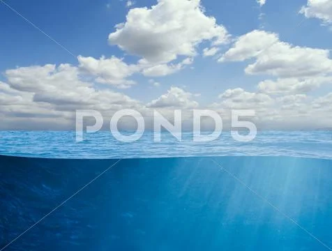 Ocean underwater background Stock Illustration