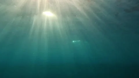 Ocean underwater Sunray Video stock 274034762