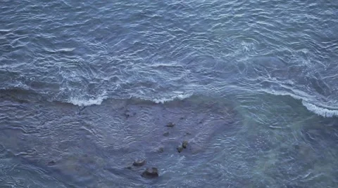 Ocean view bird's-eye view Stock-Footage 55843449