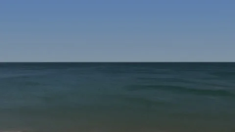 Ocean View Blues Sky High Angle View Horizon Nature Background 库存影片 198321764