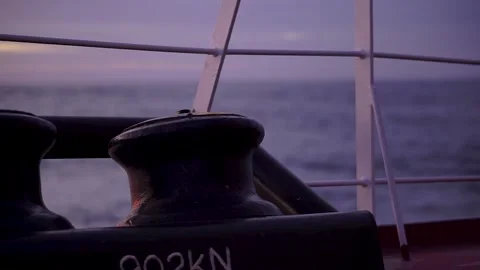 Ocean view from bollard window Stock Footage 235819935