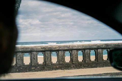 Ocean view from a car Stock Photos