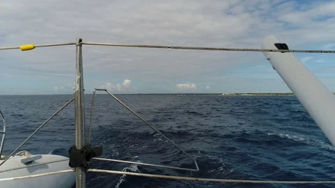 Ocean View from Catamaran Video stock 84576549