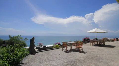 OCEAN VIEW FROM CLIFF Stock Footage 27330289