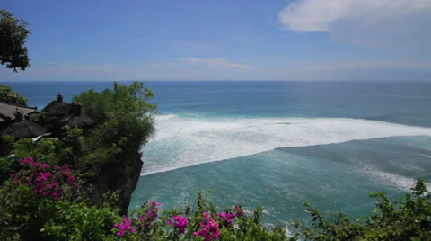 OCEAN VIEW FROM CLIFF Stock Footage 27332424