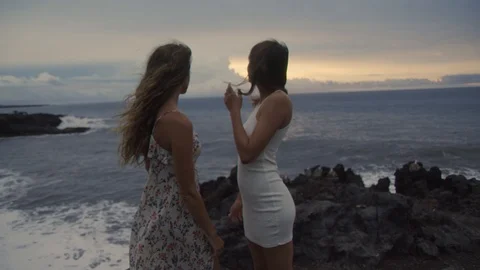 Ocean view on the cliffs of Maui 動画素材 101411058