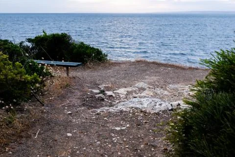 Ocean view from the coast Stock Photos