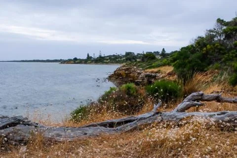 Ocean view from the coast Stock Photos