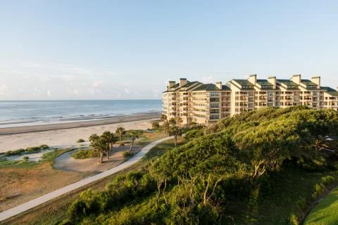 Ocean View Condos Stock Photos