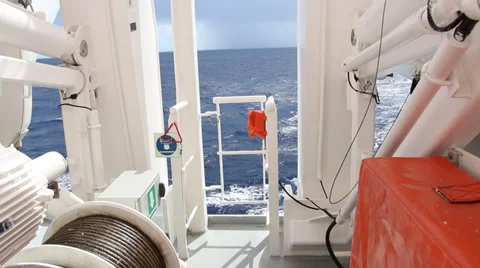 Ocean View from Cruise Deck Stock Footage 36675547