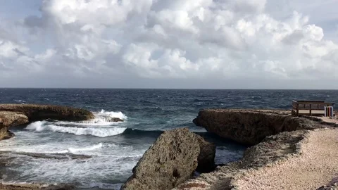 Ocean view Curacao Stock Footage 73151896