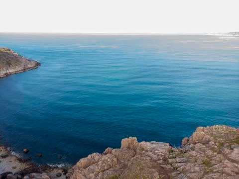 Ocean view from drone Stock Photos