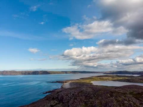 Ocean view from drone Stock Photos