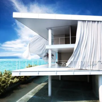 Ocean view Stock Illustration