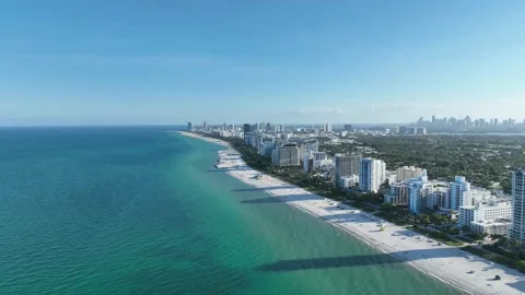 Ocean view of Miami Beach Video stock 249000175
