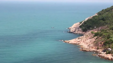 Ocean View From The Mountain Stock Footage 51436230