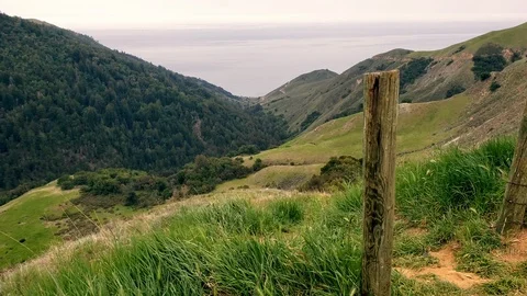 Ocean View from the mountain Stock Footage 100616577