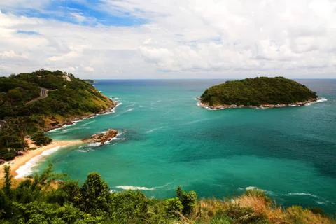 Ocean view of Phuket beach Stock Photos